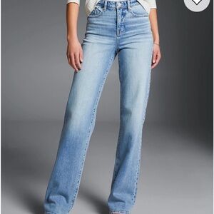 Buckle Light Blue Straight Leg Jeans